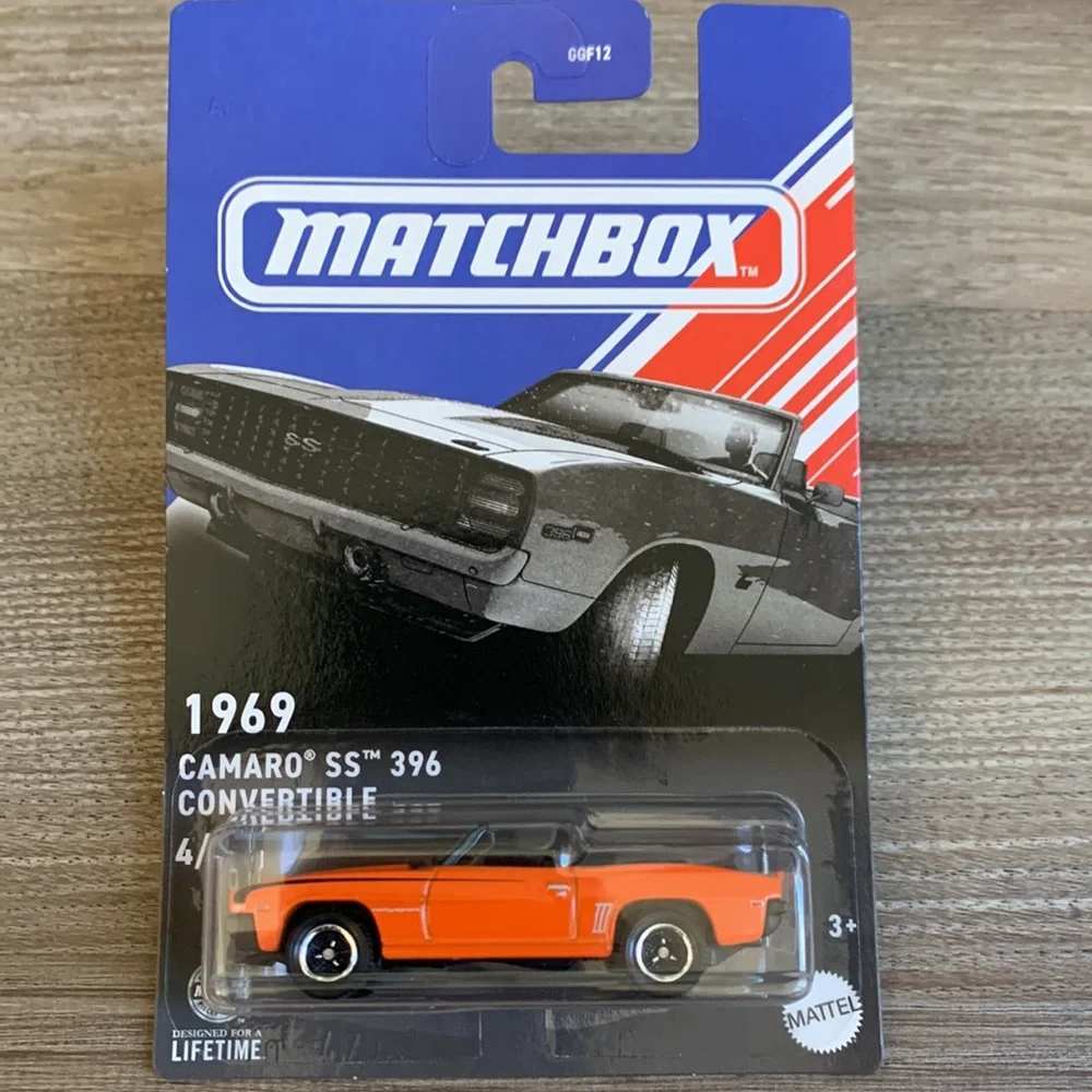 1969 Camaro SS 396 Matchbox Orange Convertible Car American Series Chevy 2024 🆕